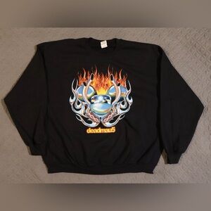 Gildan Black deadmau5 Graphic Crewneck Sweater